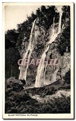 Bild des Verkufers fr Carte Postale Ancienne Slap Potoka Plitvice Croatie Croatia zum Verkauf von CPAPHIL