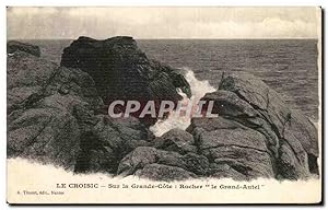 Image du vendeur pour Carte Postale Ancienne Le Croisic Sur La grande Cote Roches le Grand Autel mis en vente par CPAPHIL