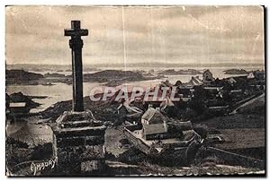 Carte Postale Ancienne île de Brehat Birlot vu de Saint Machel
