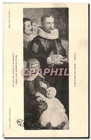 Image du vendeur pour Carte Postale Ancienne Nantes Musee Des Beaux Arts Portraits de la famille Can der Aa mis en vente par CPAPHIL