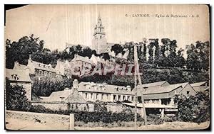 Carte Postale Ancienne Lannion Eglise du Brelevenet