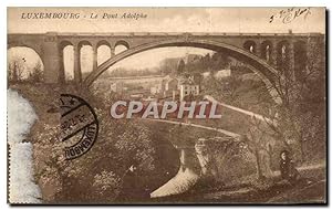 Bild des Verkufers fr Carte Postale Ancienne Luxembourg Le Pont Adolphe zum Verkauf von CPAPHIL