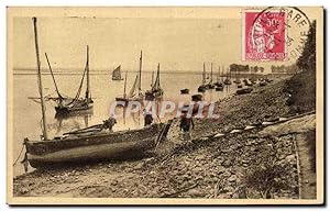 Carte Postale Ancienne St Valery sur Somme La Digue Bateaux