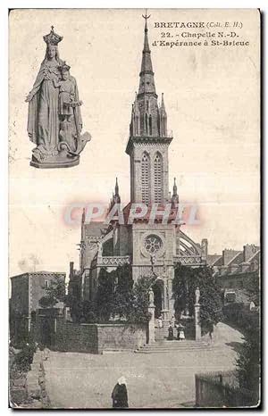 Carte Postale Ancienne Saint Brieuc Bretagne Chapelle ND Esperance