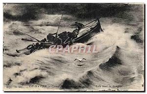 Immagine del venditore per Carte Postale Ancienne Le Havre Canot Life boat in danger venduto da CPAPHIL