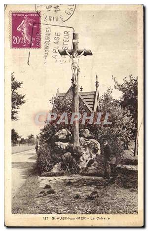 Image du vendeur pour Carte Postale Ancienne St Aubin Sur Mer Le Calvaire mis en vente par CPAPHIL