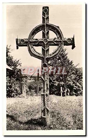 Carte Postale Ancienne Romania Croix votive Maramures roumanie