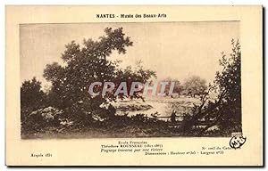 Image du vendeur pour Carte Postale Ancienne Nantes Musee des Beaux Arts Rousseau Paysage traverse par une rivire mis en vente par CPAPHIL