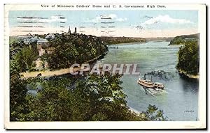 Carte Postale Ancienne View of Minnesota Soldiers Home and Government High Dam