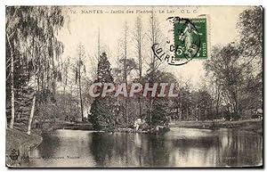 Carte Postale Ancienne Nantes Jardin des Plantes Le Lac