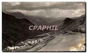 Carte Postale Ancienne Route des Grandes Alpes Vars Saint Marchellin vue générale