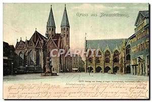 Carte Postale Ancienne Gruss aus Braunschweig