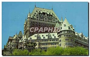 Carte Postale Ancienne Quebec Canada L'hôtel Château Frontenac dominant la promenade de la terrosse