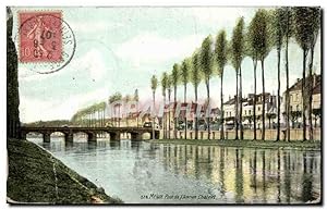 Carte Postale Ancienne Melun Pont de l 'Ancien Chatelet