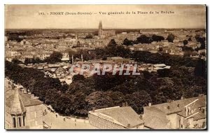 Carte Postale Ancienne Niort (Deix Sevres) vue générale de la Place de la Breche