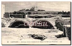 Seller image for Carte Postale Ancienne Tunisie Carthage Anciennes citernes romaines de la Malga et la Primatiale for sale by CPAPHIL