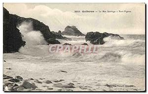 Seller image for Carte Postale Ancienne Quiberon La Mer Sauvage a Port Pigeon for sale by CPAPHIL