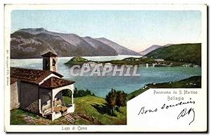 Bild des Verkufers fr Carte Postale Ancienne Panorama da S Martina Bellagio Lago di Como zum Verkauf von CPAPHIL
