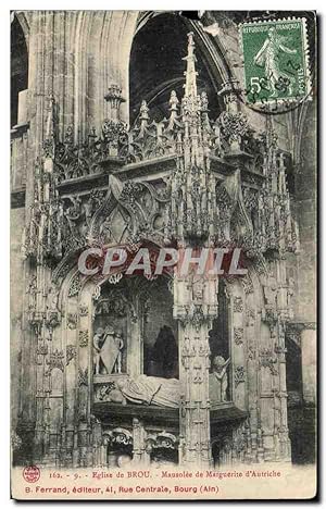 Carte Postale Ancienne Eglise de Brou Mausolee de Marguerite d'Autriche