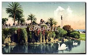 Imagen del vendedor de Carte Postale Ancienne Nice La Grotte Jardins des Palmiers Cygne Swan a la venta por CPAPHIL