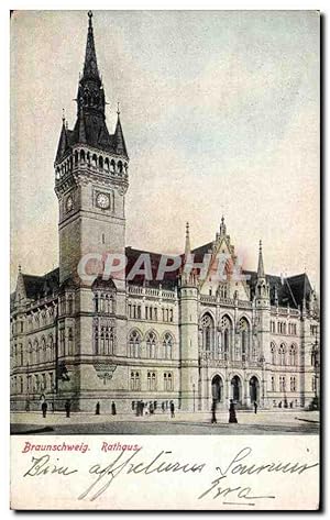 Carte Postale Ancienne Braunschweig Rathaus