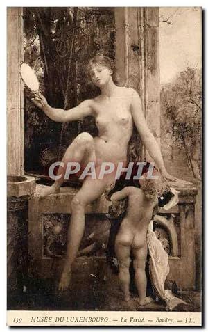 Image du vendeur pour Carte Postale Ancienne Musee Du Luxembourg La Verite Baudry Femme nue rotique mis en vente par CPAPHIL