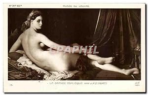 Image du vendeur pour Carte Postale Ancienne La Grande Odalisque Par Ingres Femme nue rotique Musee du Louvre mis en vente par CPAPHIL