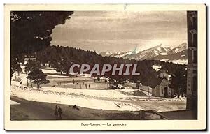 Bild des Verkufers fr Carte Postale Ancienne Font Romeu La patinoire ice skating patin a glace zum Verkauf von CPAPHIL