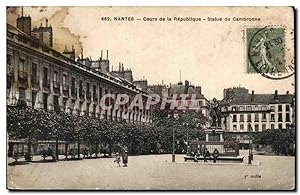 Carte Postale Ancienne Nantes Cours de la Republique de Cambronne