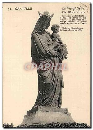 Seller image for Carte Postale Ancienne Graville La Vierge Neire The Black Virgin for sale by CPAPHIL