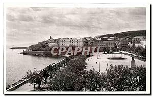 Carte Postale Ancienne Bastia (Corse) Place St Nicolas et la citadeîle