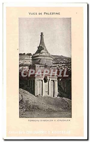 Seller image for Carte Postale Ancienne vues De Palestine Tombeau D Absalon A Jerusalem for sale by CPAPHIL