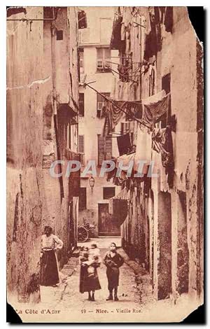 Carte Postale Ancienne Cote d'Azur Nice Vieille Rue