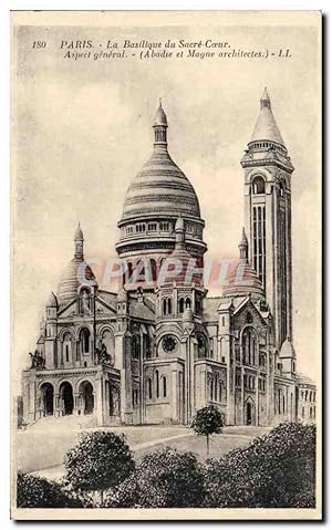 Bild des Verkufers fr Carte Postale Ancienne Paris La Basilique du Sacre Coeur Aspect Gnral zum Verkauf von CPAPHIL