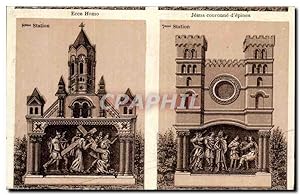 Image du vendeur pour Carte Postale Ancienne Ecce Jesus couronne d'epines Lourdes mis en vente par CPAPHIL