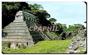 Image du vendeur pour Carte Postale Ancienne Templo de las Inscripciones Ruinas Palenque Temple of the Inscriptions Palenque Ruins Palenque Chiaps Mexico Mexique mis en vente par CPAPHIL