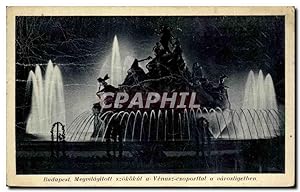 Carte Postale Ancienne Budapest Megvilagiloll Szokokul a Venusz esoporttal a varosligethan Hongrie