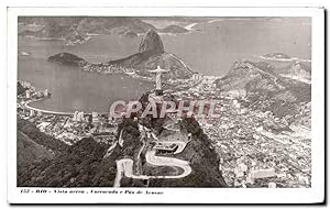 Seller image for Carte Postale Ancienne Rio Vista aerea Carrorado Pan de Aenear Bresil Brazil for sale by CPAPHIL