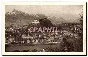 Carte Postale Ancienne Salzburg vom Kapuzinerberg