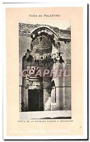 Seller image for Carte Postale Ancienne vues De Palestine Porte De La Mosquee D Omar A Jerusalem for sale by CPAPHIL