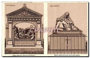 Seller image for Carte Postale Ancienne Jesus depose dans le Tombeau Jesus dans les bras de sa Ste Mere Lourdes for sale by CPAPHIL