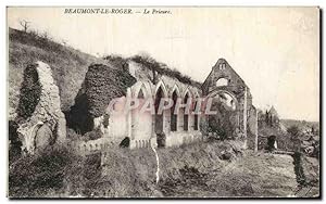 Carte Postale Ancienne Beaumont Le Roger Le Prieure