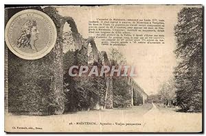 Carte Postale Ancienne Maintenon Aqueduc vue en perspective