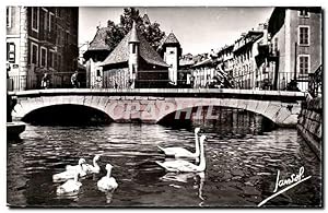 Imagen del vendedor de Carte Postale Ancienne Annecy Sur le canal Cygne Swan a la venta por CPAPHIL