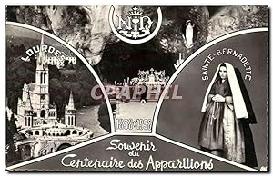 Seller image for Carte Postale Ancienne Souvenir de Lourdes Bernadette Apparitions for sale by CPAPHIL