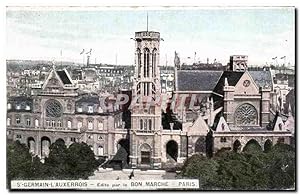 Carte Postale Ancienne St Germain L Auxerrois Edite par le Bon Marche Paris