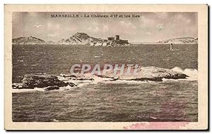 Carte Postale Ancienne Marseille Le Château d'If et les îles