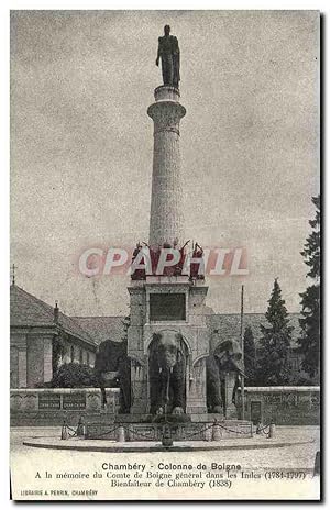 Bild des Verkufers fr Chambery Colonne de Boigne A la memoire du Comte de Boigne gnral dans les Indes 1784 1797 zum Verkauf von CPAPHIL