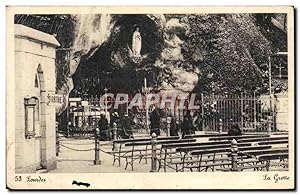 Carte Postale Ancienne Lourdes La grotte