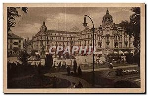 Bild des Verkufers fr Carte Postale Ancienne Wiesbaden Blieiv Blumengarten vord Kurhaus zum Verkauf von CPAPHIL